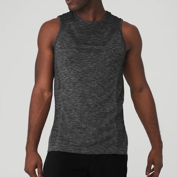 Amplify Seamless Muscle Tank (BONOBOS - Large Slim Fit -Black) - Picture 1 of 5